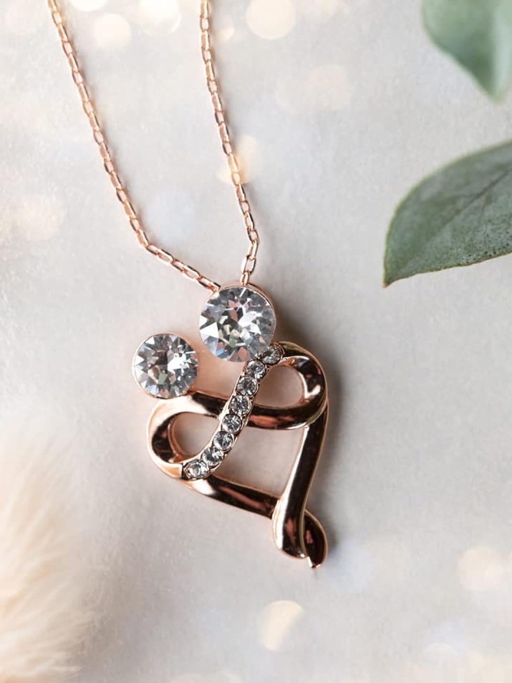 EMBRACE PENDANT, ROSE GOLD – LIMITED EDITION 18K Gold Plated  Necklace